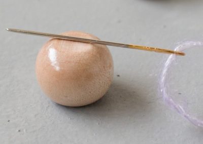 Magnetic Needle Keeper Wood Ball  2cm (0.8″)ID 59952